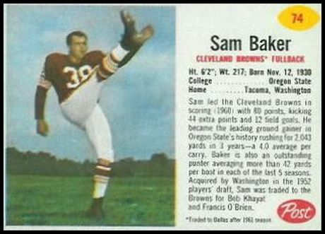 74 Sam Baker